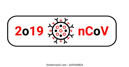 Célula Coronavirus, 2019-nCoV. Coronavirus respiratorio patógeno chino Coronavirus chino peligroso coronavirus nCoV. Ilustración del vector