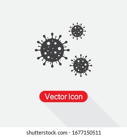 Coronavirus Cell Icon, 2019-nCoV  Icon Vector Illustration Eps10