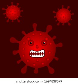 coronavirus character vector design COVID-19