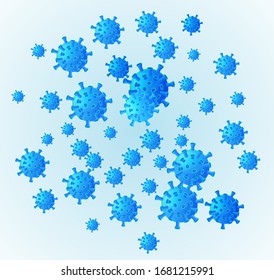 Coronavirus in China. New Wuhan coronavirus 2019-nCoV covid-19 background.