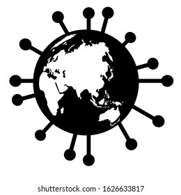 Coronavirus in China. Novel coronavirus (2019-nCoV). Concept of coronavirus
