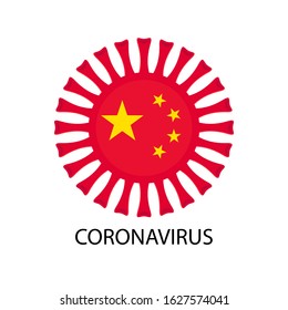 Coronavirus in China. Novel coronavirus (2019-nCoV). Concept of coronavirus quarantine. MERS-Cov (middle East respiratory syndrome coronavirus),  Abstract virus strain model