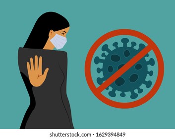 Coronavirus in China. Novel coronavirus 2019-nCoV. The concept of quarantine coronavirus in China. MERS-Cov middle East respiratory syndrome novel coronavirus 2019-nCoV