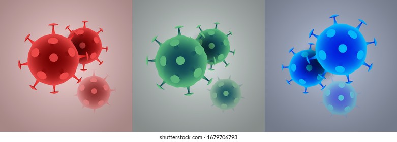coronavirus concept background vector illustration
