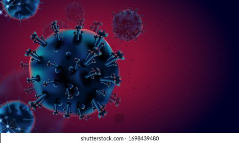 Coronavirus concept, dangerous flu cases pandemic