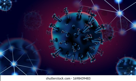 Coronavirus-Konzept, gefährliche Grippefälle Pandemie