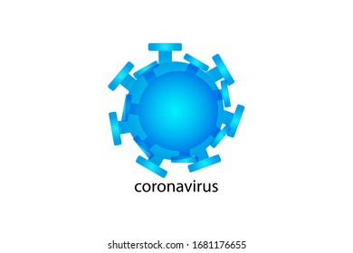  Coronavirus-Konzept. Mikroskop-Virus, Nahaufnahme. 3D-Rendering