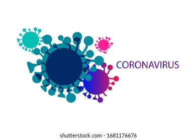 Coronavirus concept. Microscope virus close up. 3d rendering