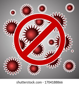 coronavirus convid-19 vector eps sign 