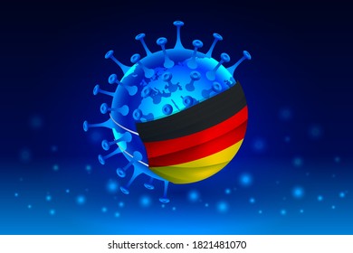 Coronavirus or Corona virus concept for Germany