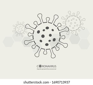 Coronavirus CoV 2019, SARS-Covid-2. Infographics, image illustration. Stop the spread of the coronavirus!