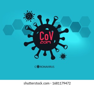 Coronavirus / CoV 2019 / Stop! Infographics, image illustration
