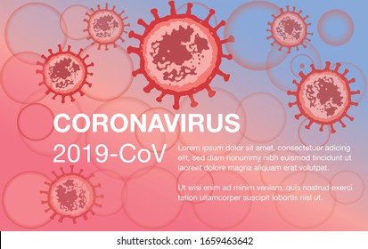 Coronavirus: CoV-Elemente-Banner, menschlich zeigen Coronavirus-Symptome und Risikofaktoren. Gesundheit und Medizin. Novel Coronavirus 2019. Lungenentzündung. Ausbreitung des CoVID-19-Virus.