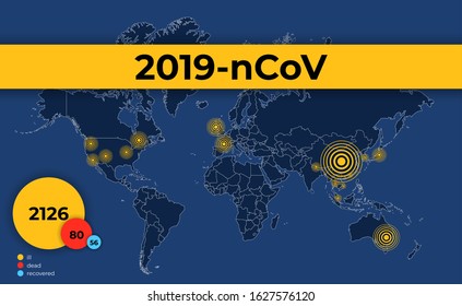 Coronavirus, CoV infographics maps elements, human are showing coronavirus symptoms and risk factors. health and medical vector illustration.
