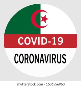 Coronavirus Covid 19 Algeria Pandemic Concept Vector