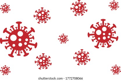 Coronavirus covid 19 background for  new normal lifestyle concept, social distancing protect