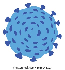 Coronavirus, covid 19 icon. Flat illustration of coronavirus, covid 19 vector icon for web design