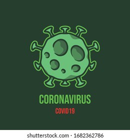 
Coronavirus covid 19 illustration template