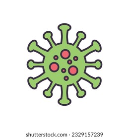 Coronavirus COVID 19 related vector icon. Coronavirus sign. Virus Isolated on white background. Editable vector illustration