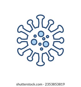 Coronavirus COVID 19 related vector icon. Coronavirus sign. Virus Isolated on white background. Editable vector illustration