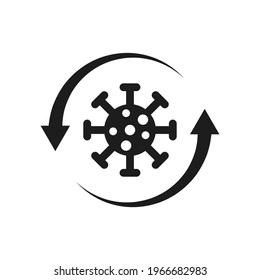 Coronavirus covid 19 strain mutation icon