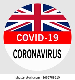 Coronavirus covid 19 United Kingdom pandemic concept vector