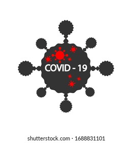 Coronavirus COVID 19, Vektorillustration Art Illustration.