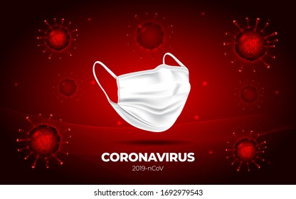 Coronavirus COVID 2019 background. 3D Models of Coronavirus bacteria illustration