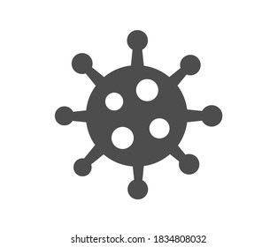Coronavirus COVID virus model symbol shape. Vector illustration.
