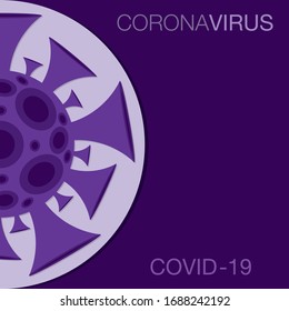 Coronavirus, covid-19, 2019-ncov sign in vector format.