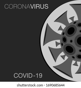 Coronavirus, covid-19, 2019-ncov sign in vector format.