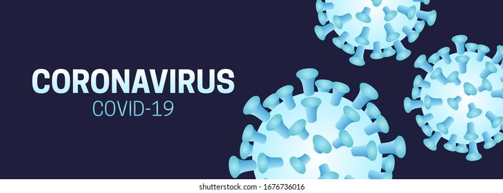 Coronavirus Covid-19 Background Illustration with Corona Virus