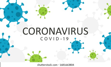 Coronavirus, COVID-19 background. Pandemic medical concept. Vector illustration. 