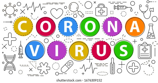 Coronavirus Covid-19 concept. 2019-nCoV vector illustration