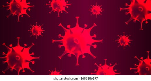 Coronavirus COVID-19 concept illustration. Wuhan virus from China. Vector illustration