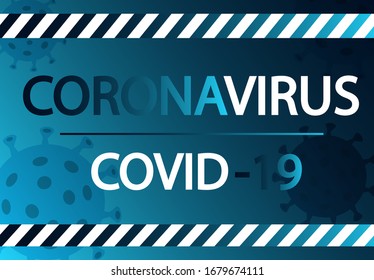 Coronavirus, Covid-19  concept  vector background.