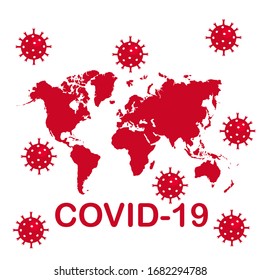 Coronavirus (COVID-19), Coronaviruses (CoV), A novel coronavirus (COVID-19). Vector illustration. 