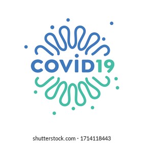 Coronavirus Covid-19. Creative Corona virus cell vector icon.