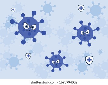 Coronavirus covid-19 deadly virus Background