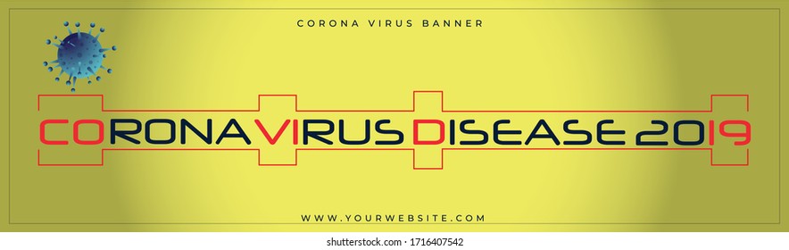Coronavirus Covid-19 Definition, Web Banner