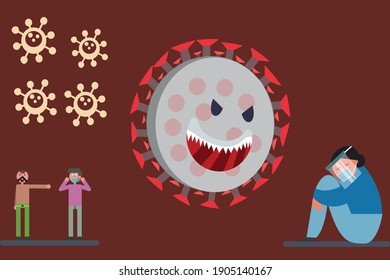 vector de diseño de coronavirus COVID-19
