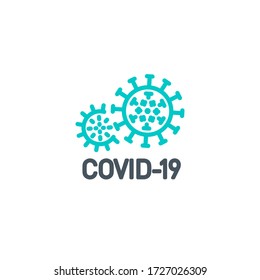 Coronavirus Covid19 disease pandemic single line icon isolated on white background. Perfect outline symbol illness virus banner. Quality design element medicine vaccine pneumonia with editable Stroke.