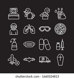 Coronavirus. Covid-19 disease prevention infographic with icons and text, healthcare and medicine concept. Flu spreading of world, SARS pandemic risk alert. 