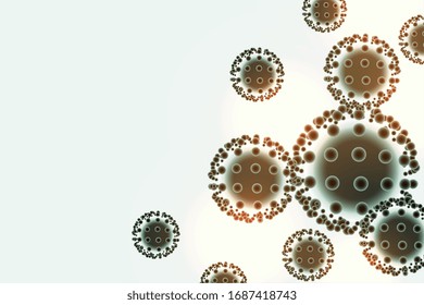 coronavirus covid-19 disease spreading infection background design