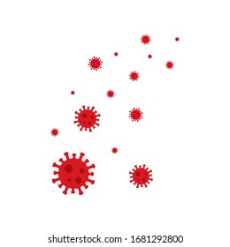 Coronavirus, covid-19 global pandemic vector template design