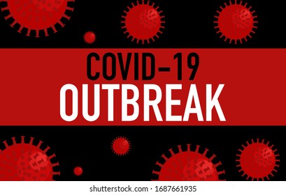 elemento de diseño gráfico coronavirus o covid-19 que ilustra el brote