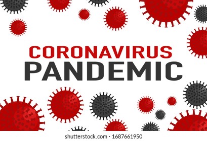 coronavirus or covid-19 graphical design element illustrating pandemic