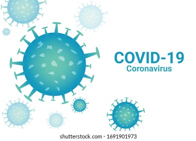 Coronavirus covid-19 icon background . vector illustrator	
