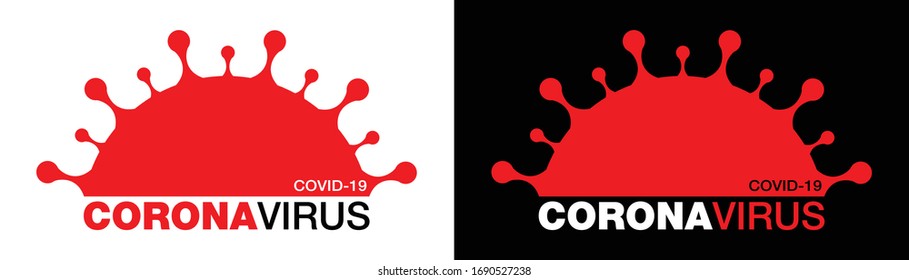 Coronavirus Covid-19 Icon set. Novel Coronavirus 2019-nCoV symbol. Stop coronavirus infection. Label or sticker for medicament, vaccine, alcogel. Vector Icon. 