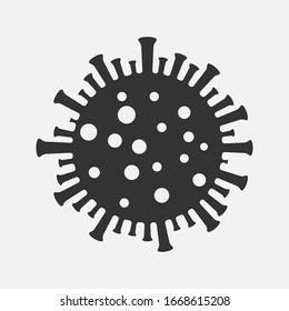 coronavirus COVID-19 icon. virus wuhan from china